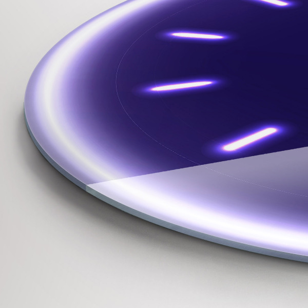 Orologio rotondo Linee al neon